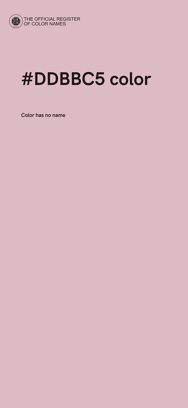 #DDBBC5 color image