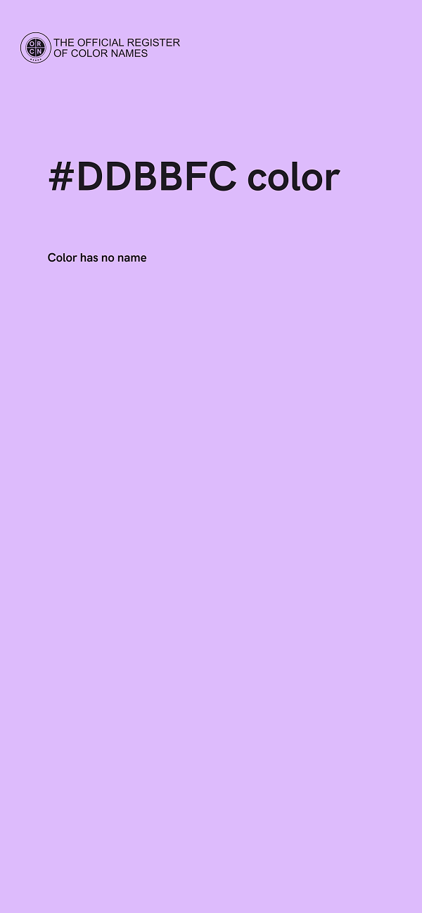 #DDBBFC color image
