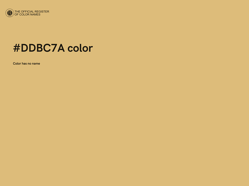 #DDBC7A color image