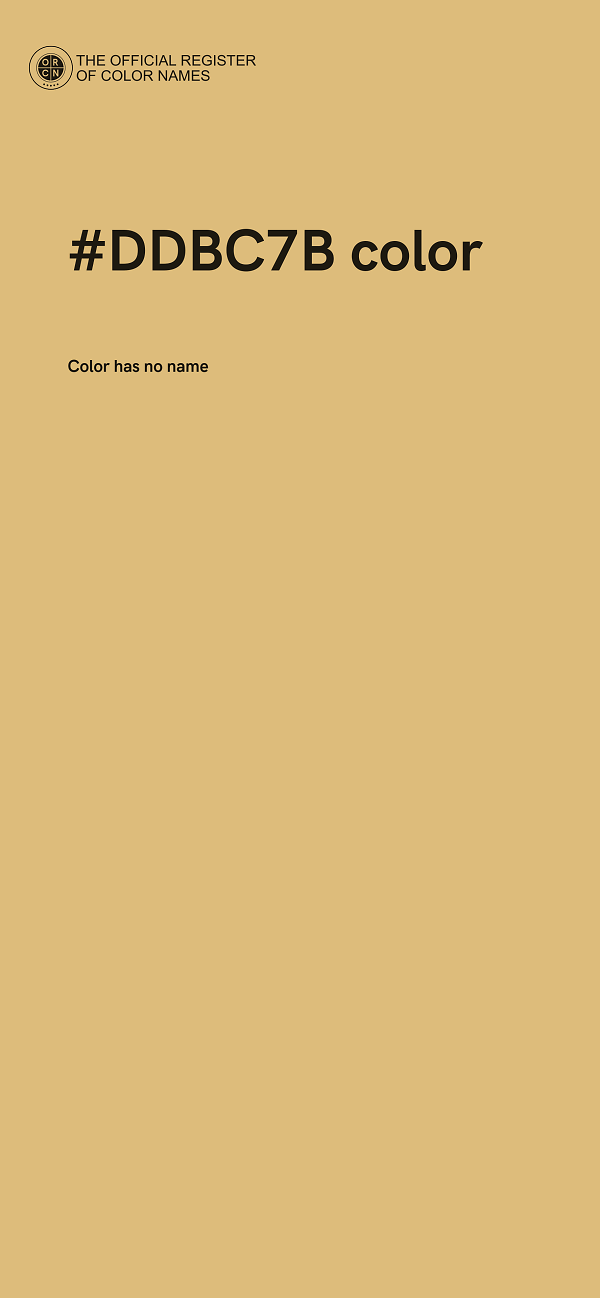 #DDBC7B color image