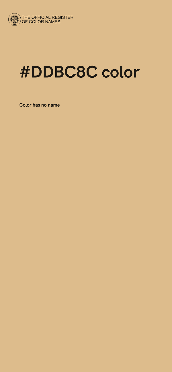 #DDBC8C color image