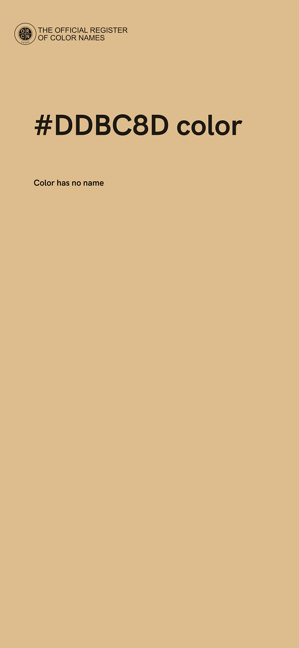 #DDBC8D color image