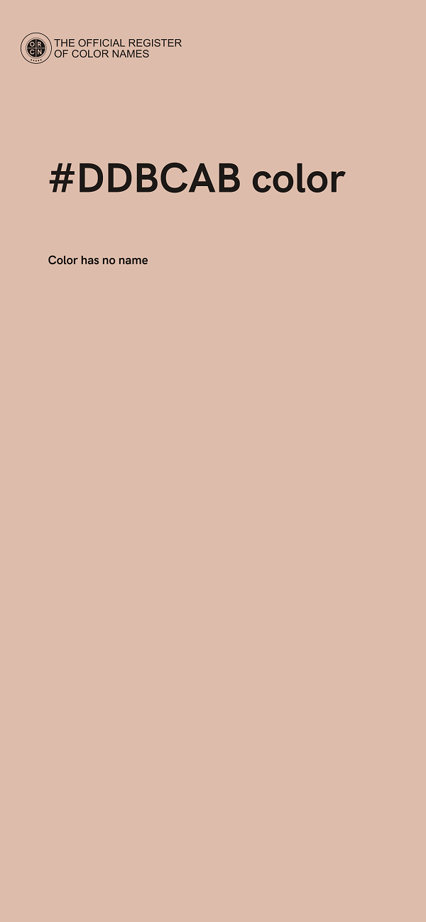 #DDBCAB color image