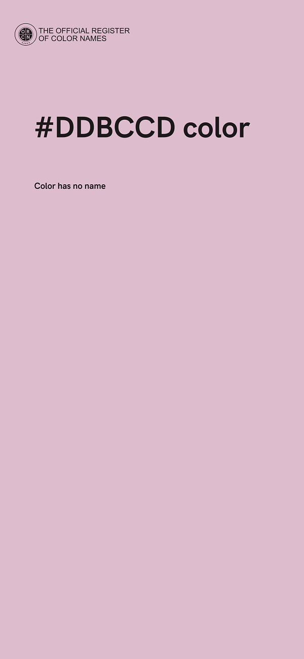 #DDBCCD color image