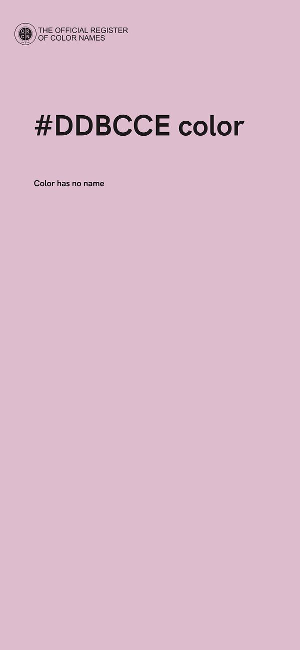 #DDBCCE color image