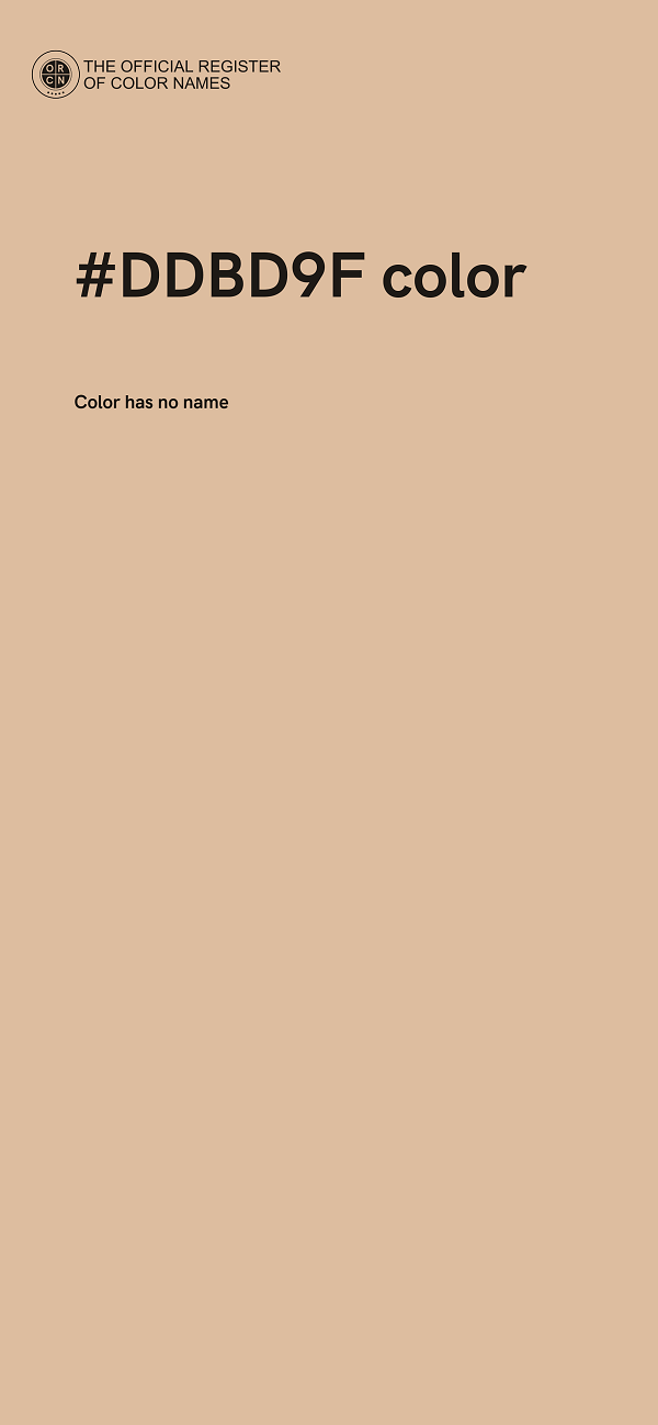 #DDBD9F color image