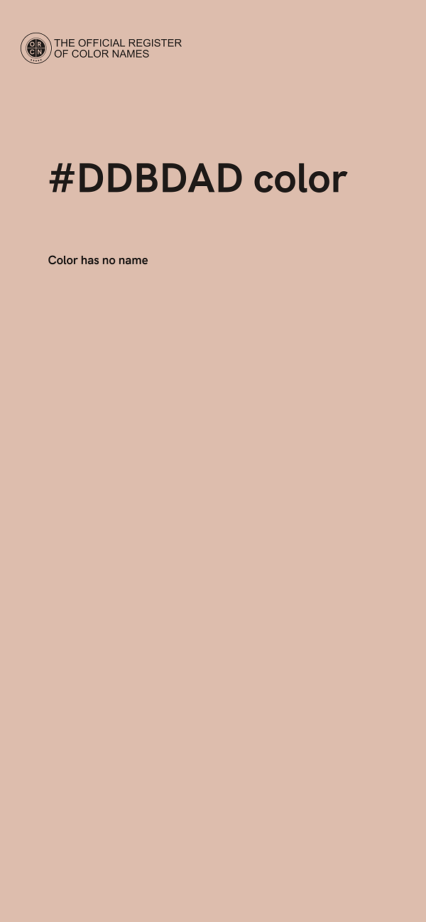 #DDBDAD color image