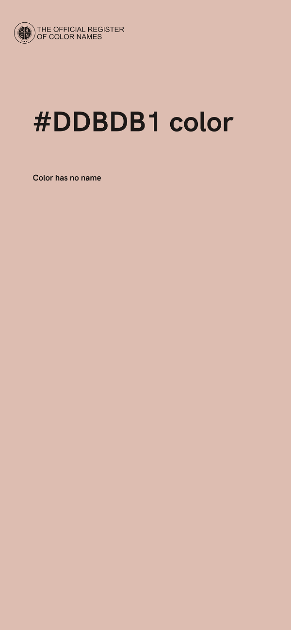 #DDBDB1 color image