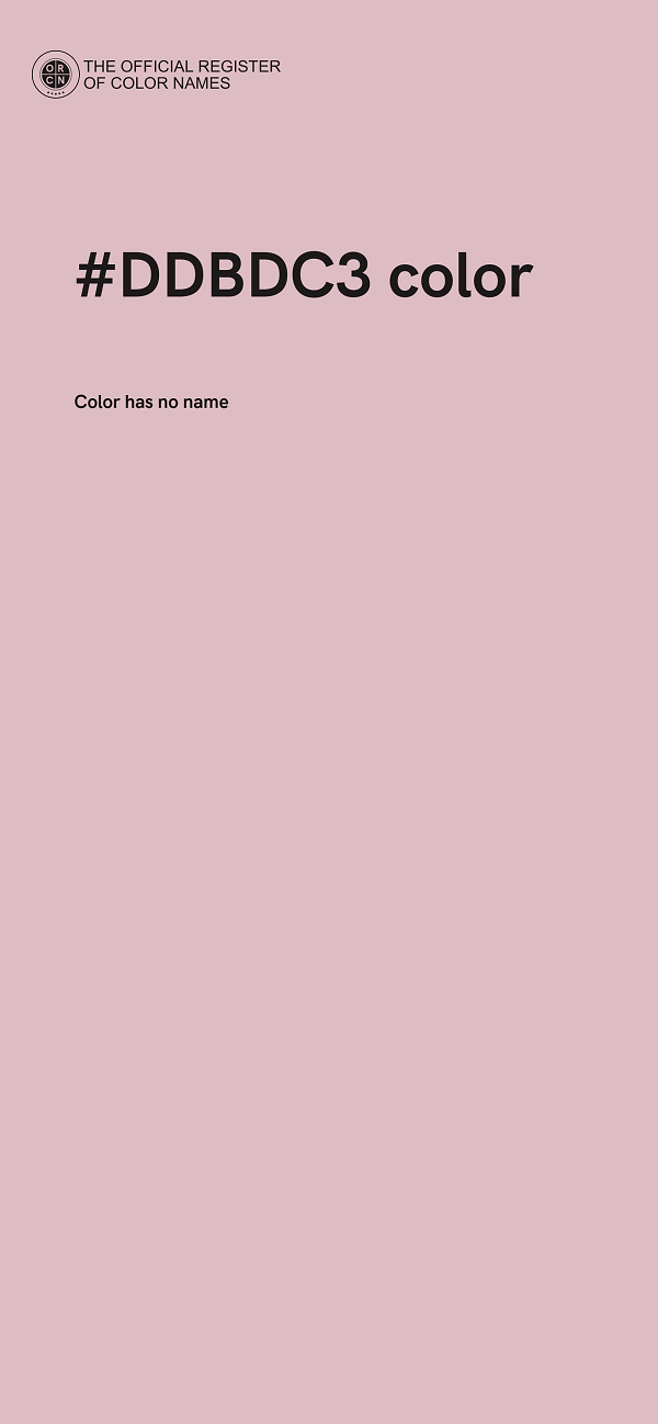 #DDBDC3 color image
