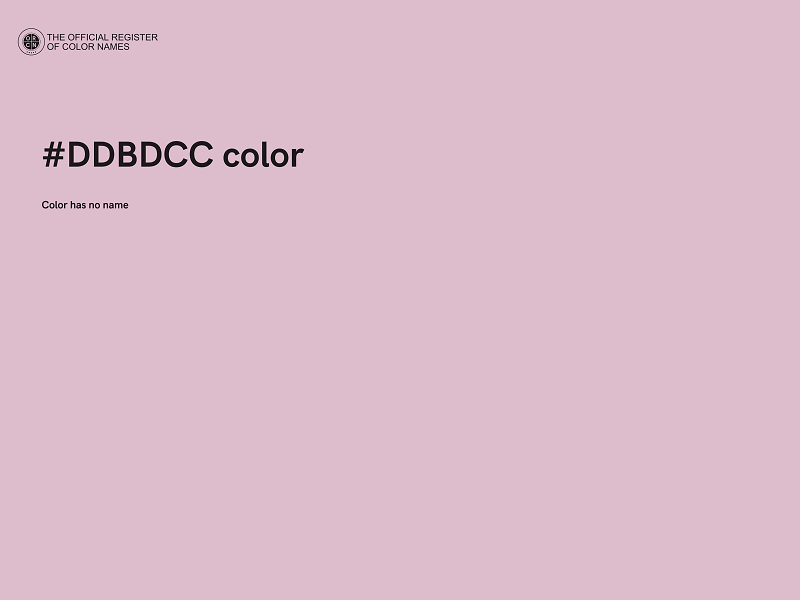 #DDBDCC color image