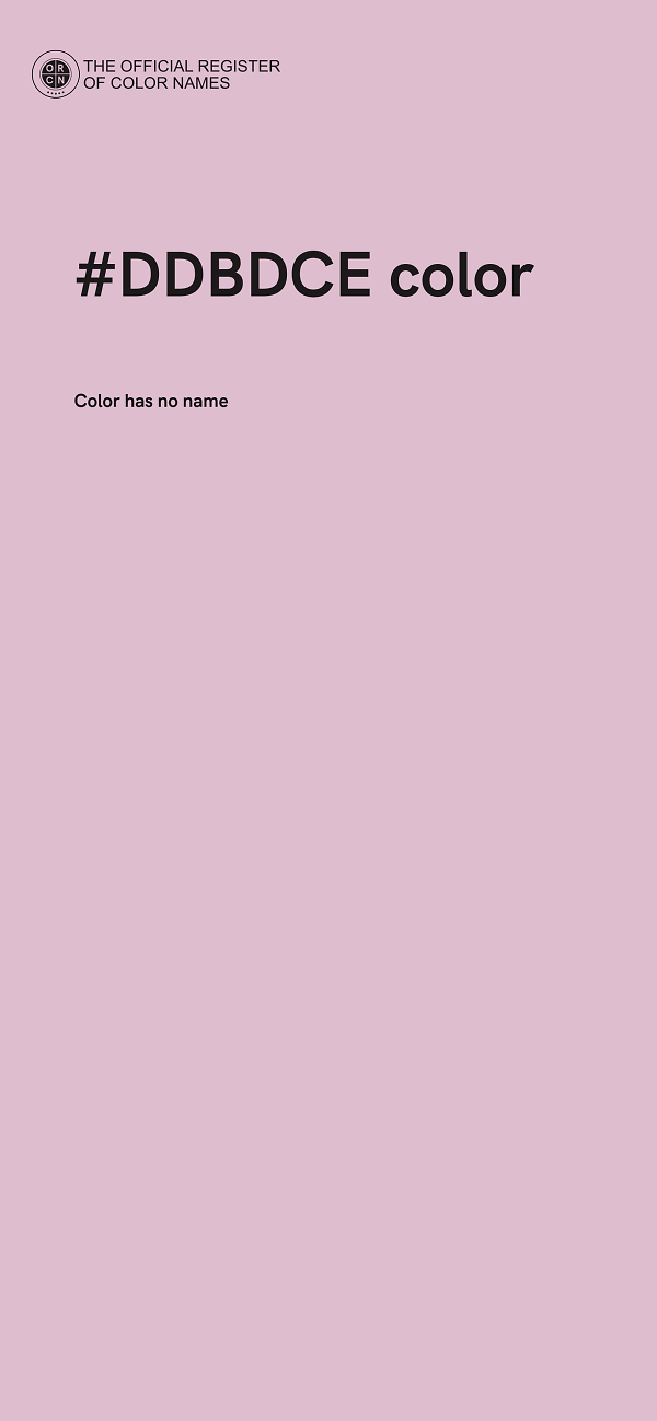 #DDBDCE color image