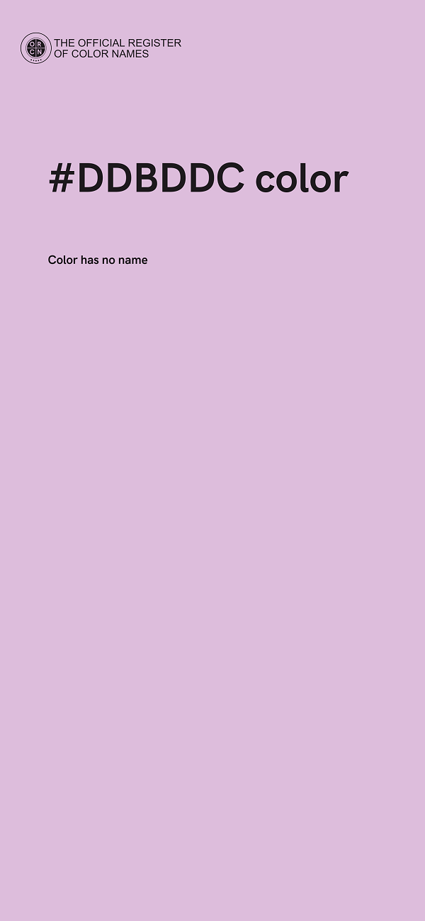 #DDBDDC color image
