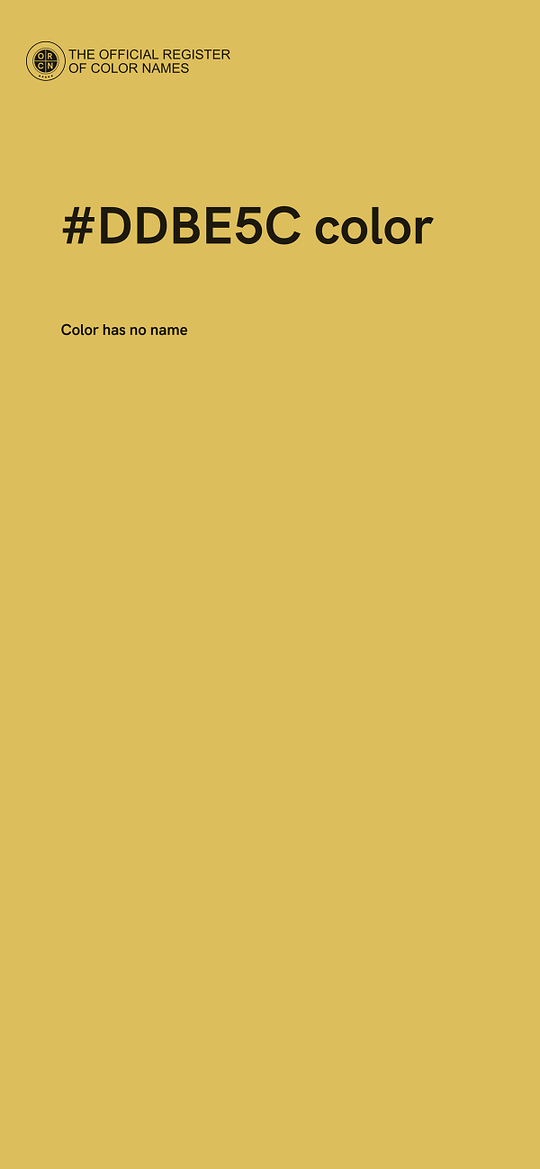 #DDBE5C color image