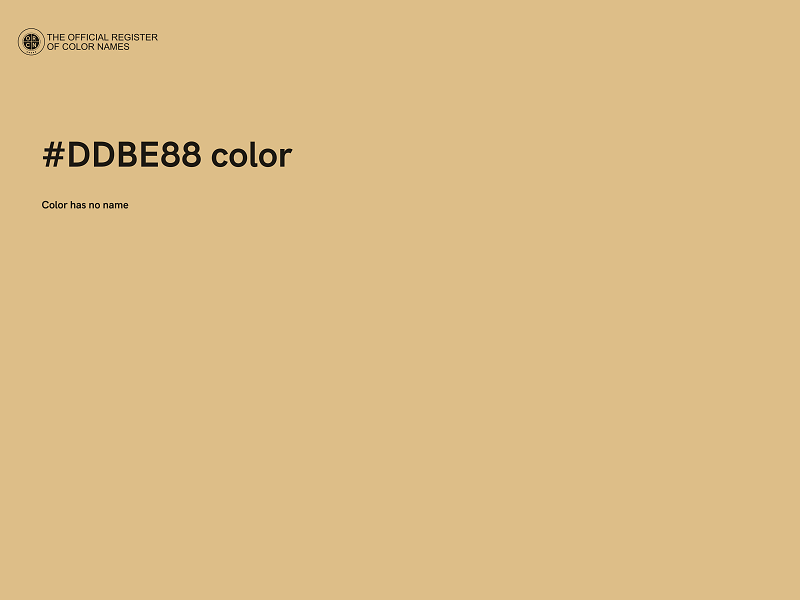 #DDBE88 color image
