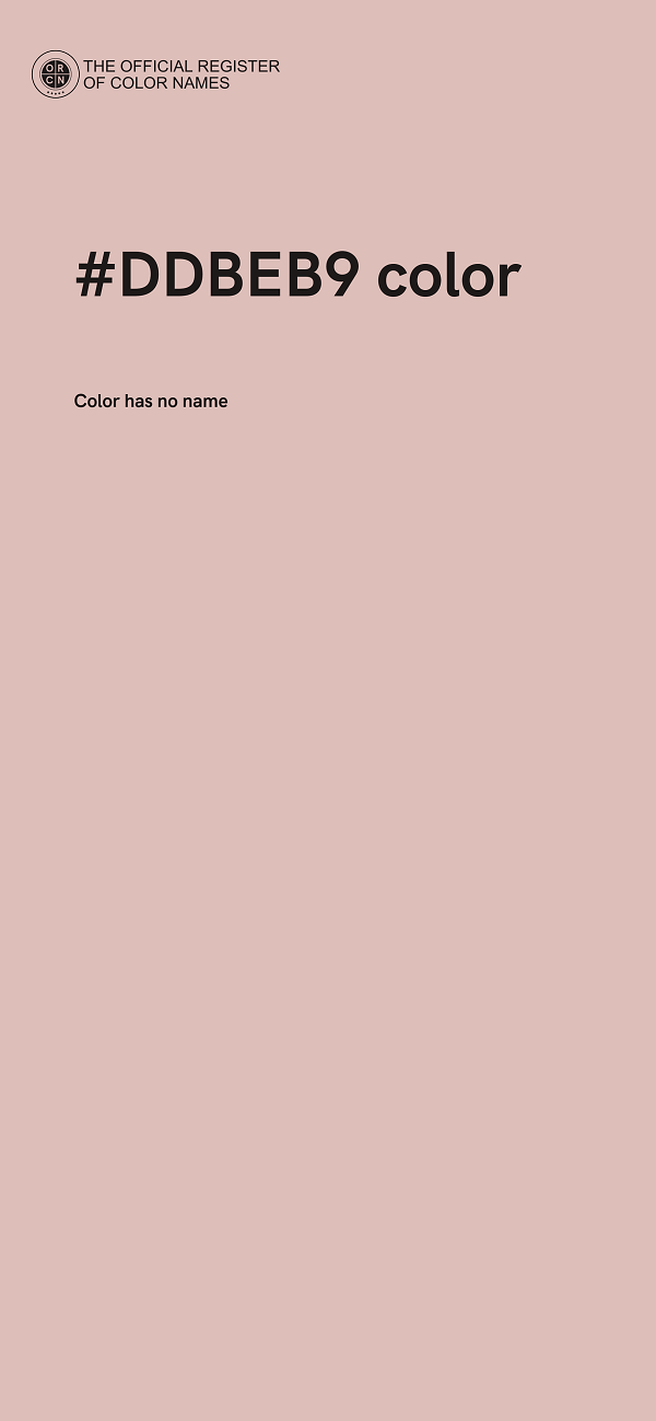 #DDBEB9 color image