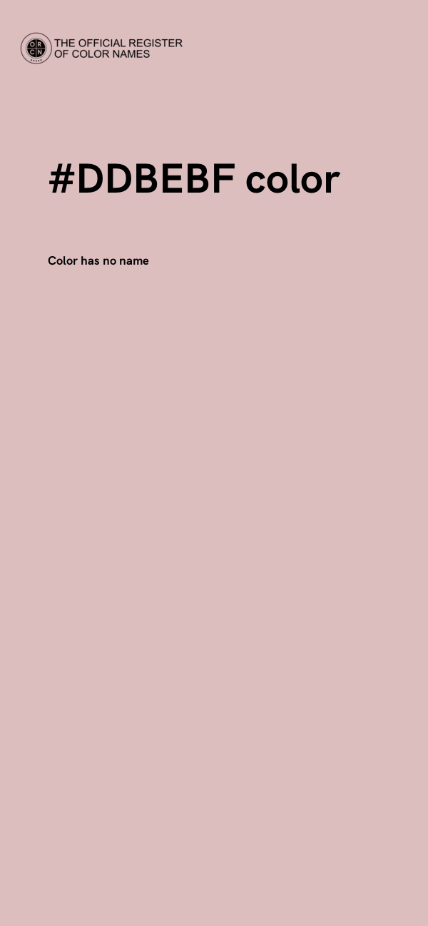 #DDBEBF color image