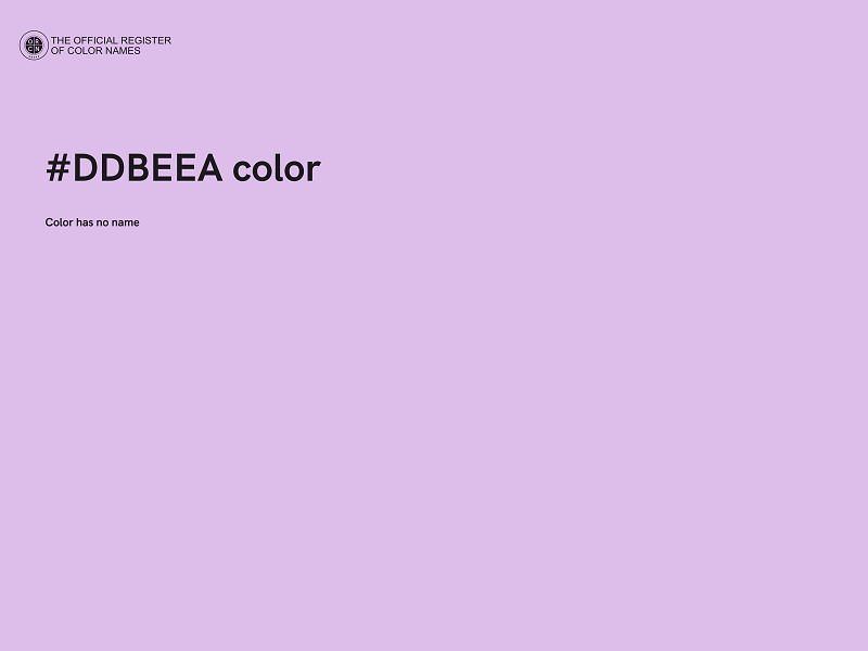 #DDBEEA color image