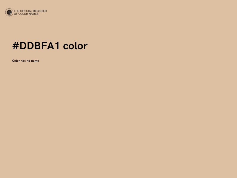 #DDBFA1 color image