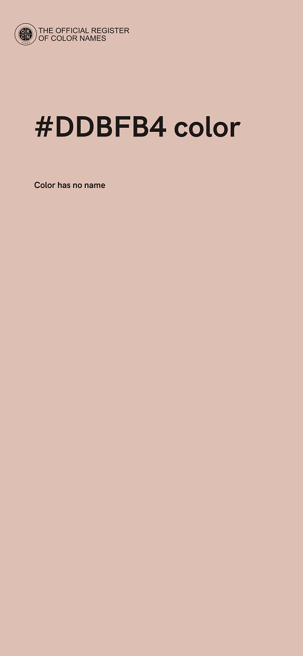 #DDBFB4 color image