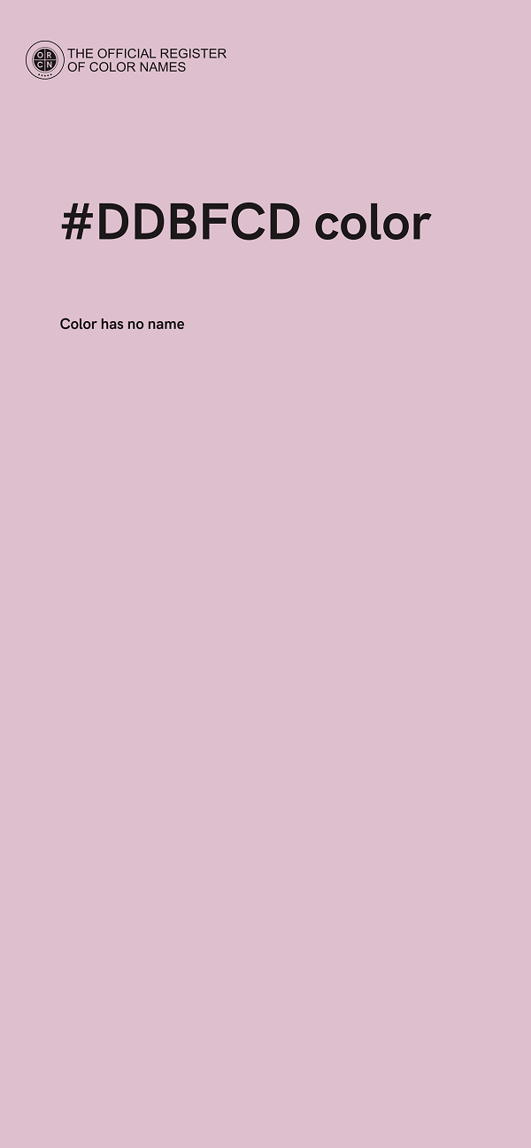 #DDBFCD color image