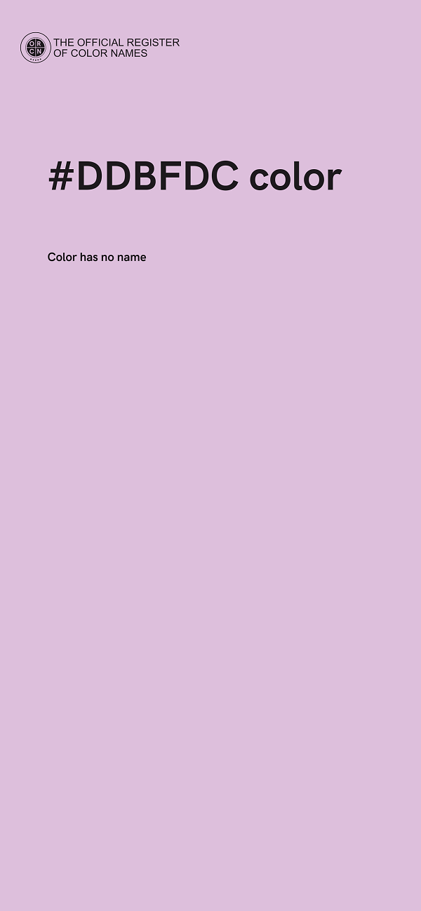 #DDBFDC color image