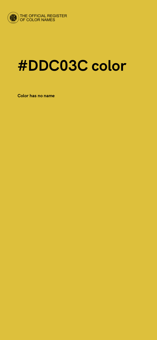 #DDC03C color image