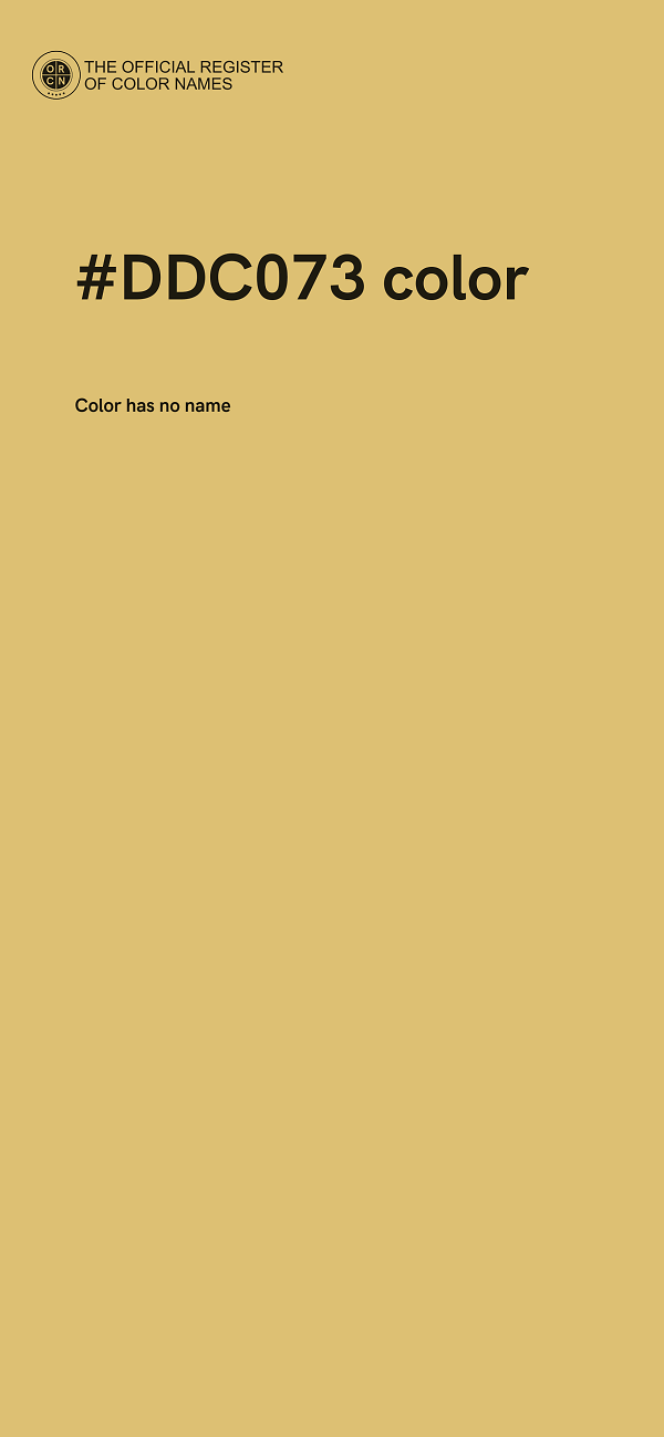 #DDC073 color image