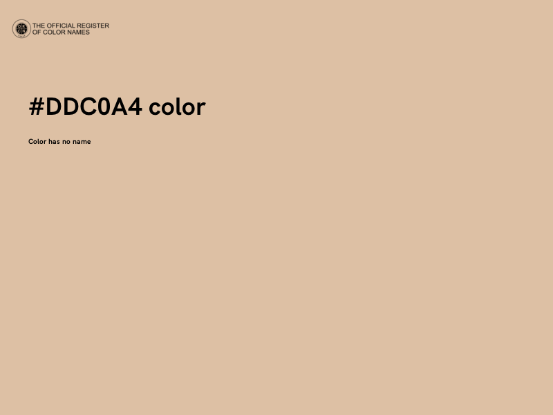 #DDC0A4 color image