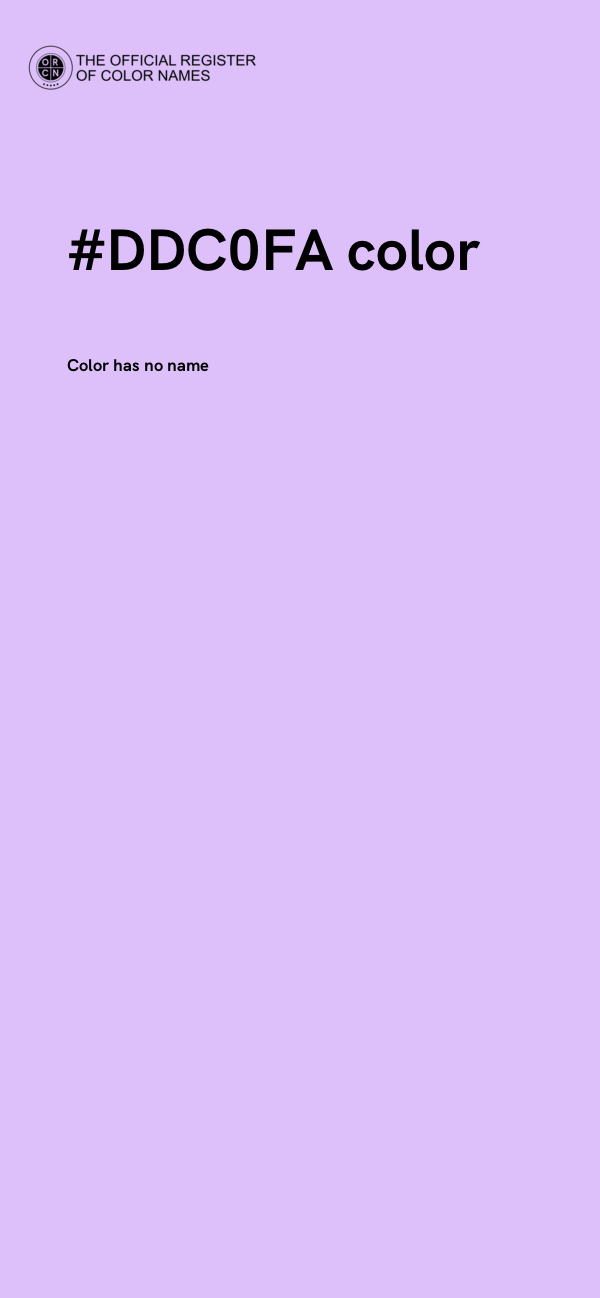 #DDC0FA color image