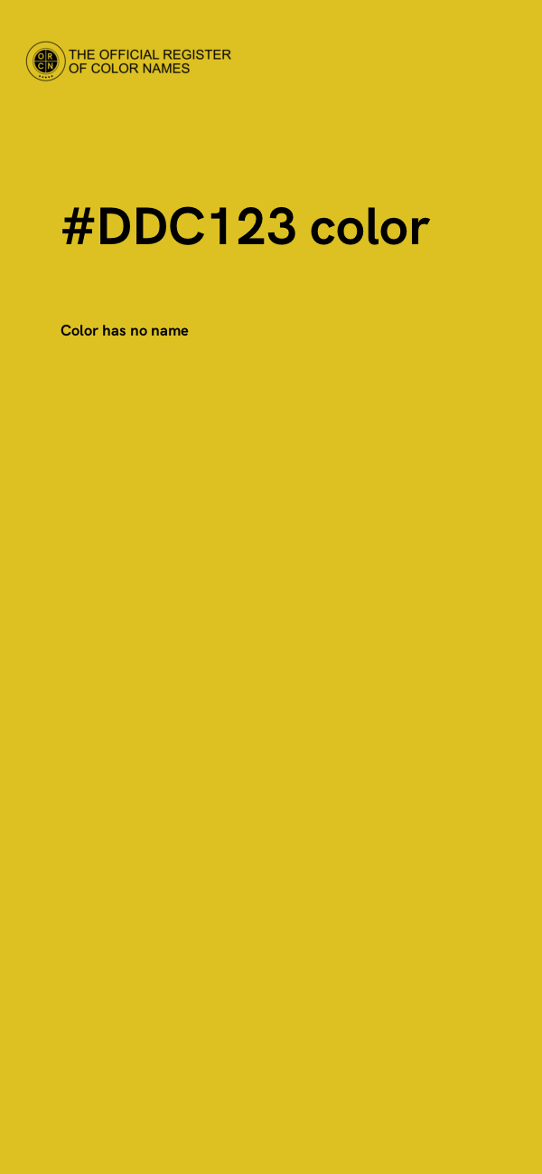 #DDC123 color image