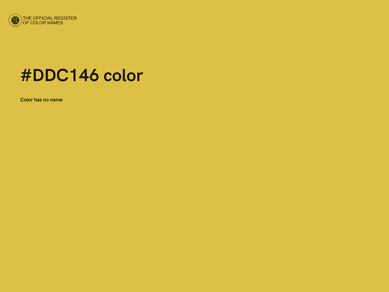 #DDC146 color image