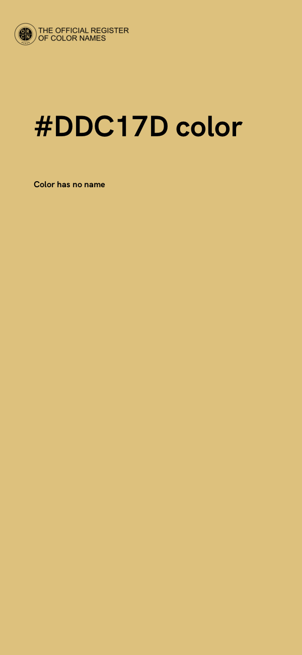 #DDC17D color image