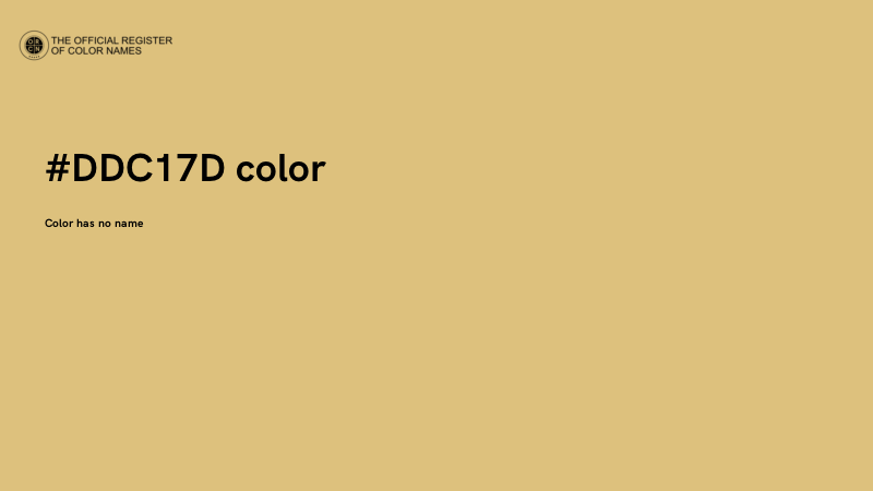 #DDC17D color image