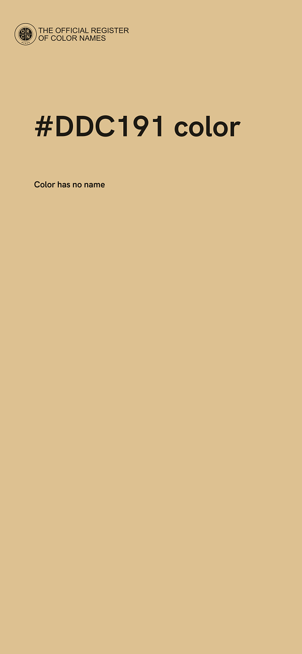 #DDC191 color image