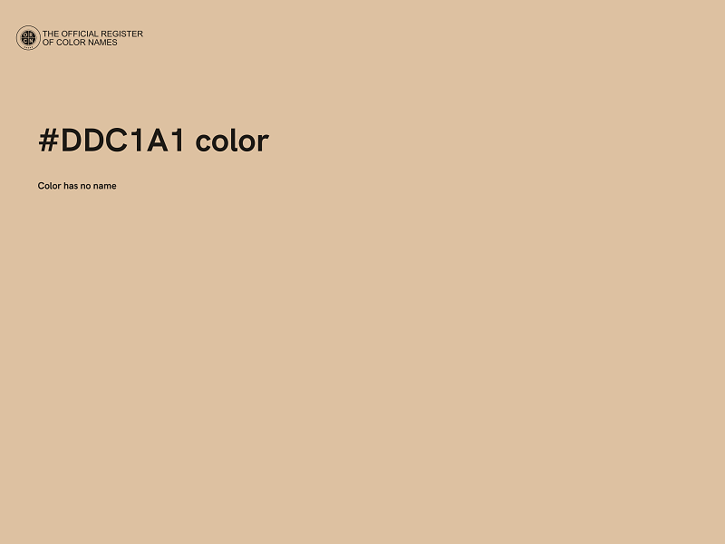 #DDC1A1 color image