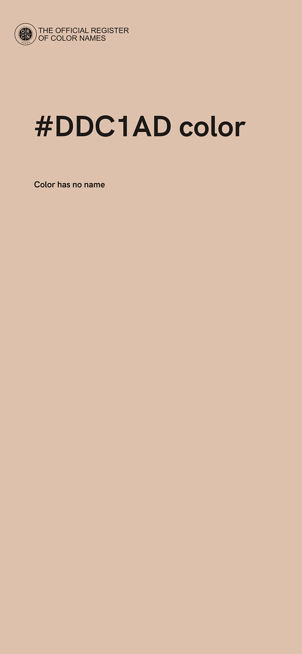 #DDC1AD color image
