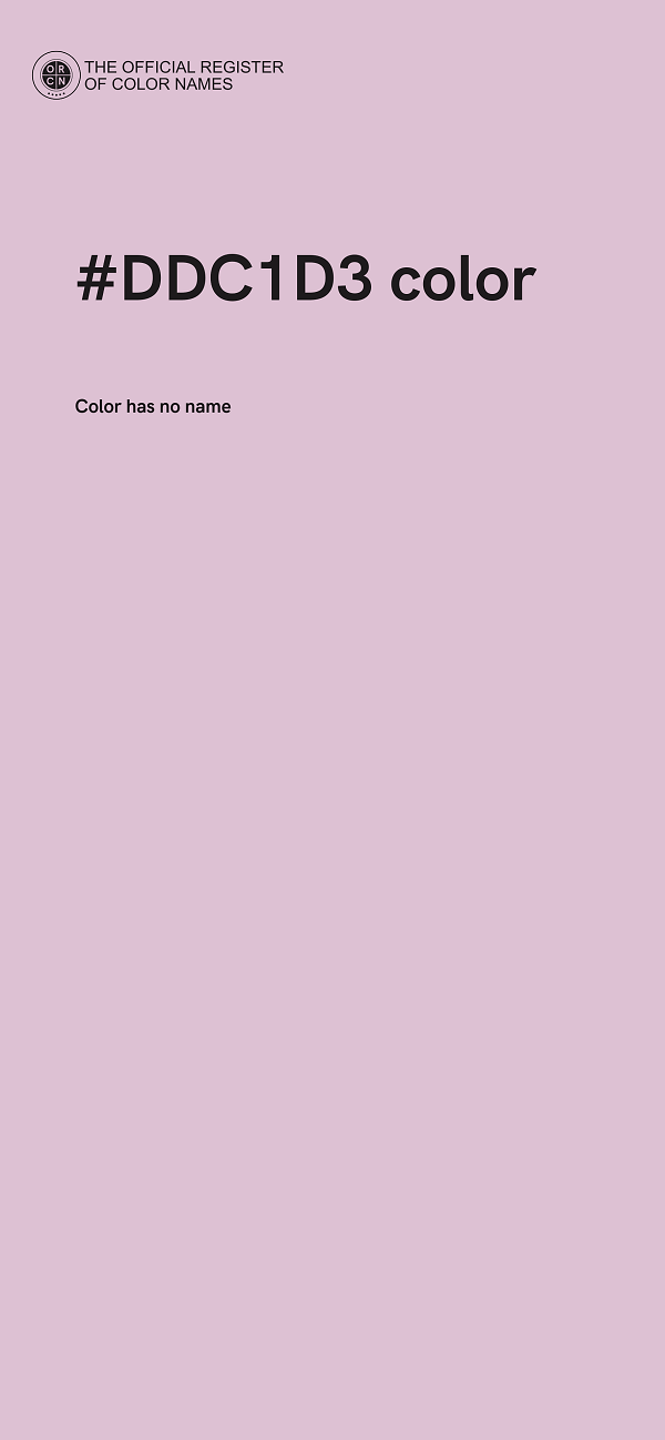 #DDC1D3 color image