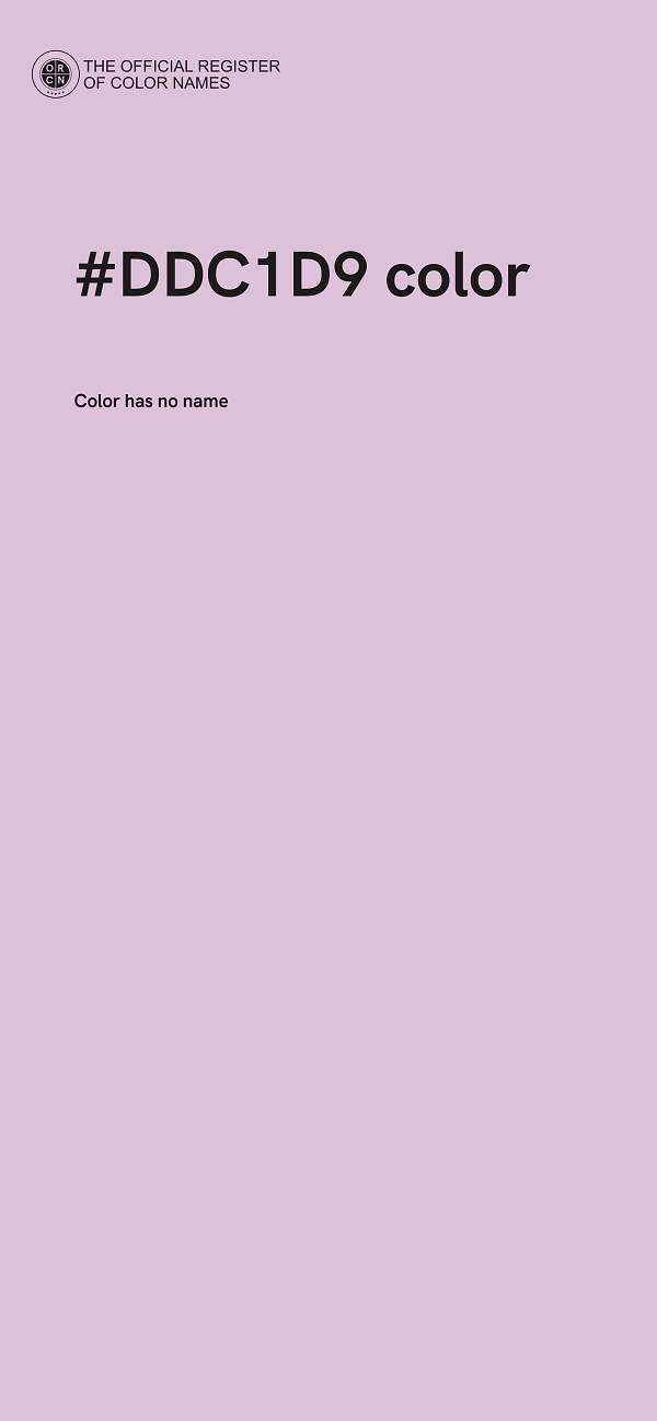 #DDC1D9 color image