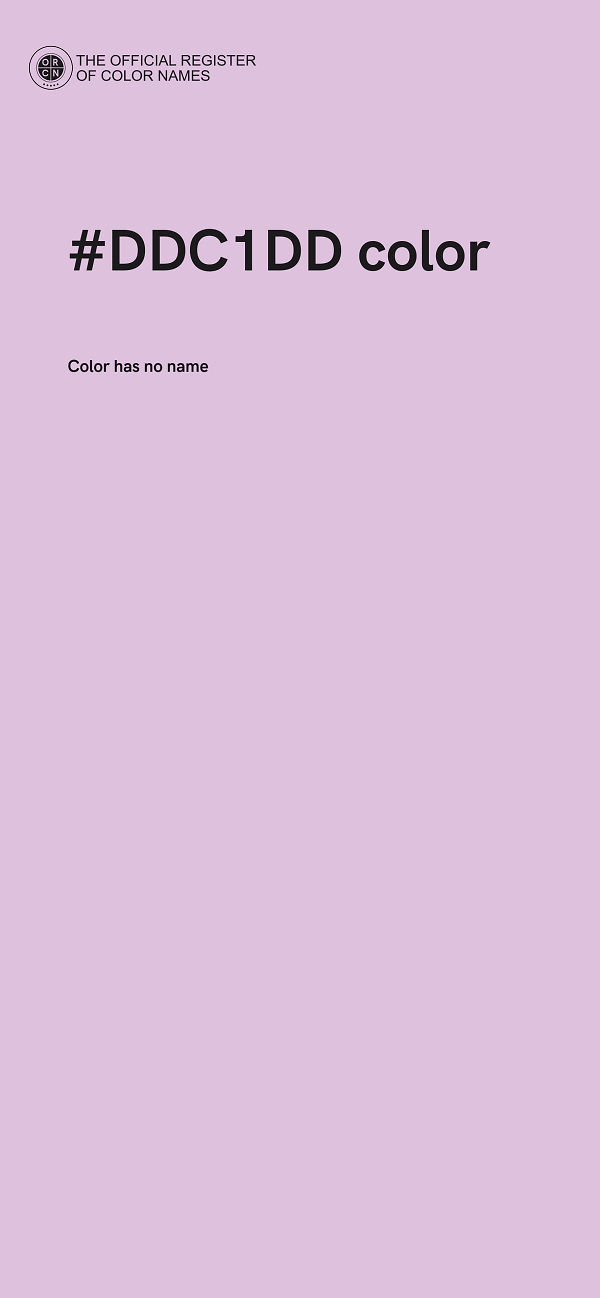 #DDC1DD color image