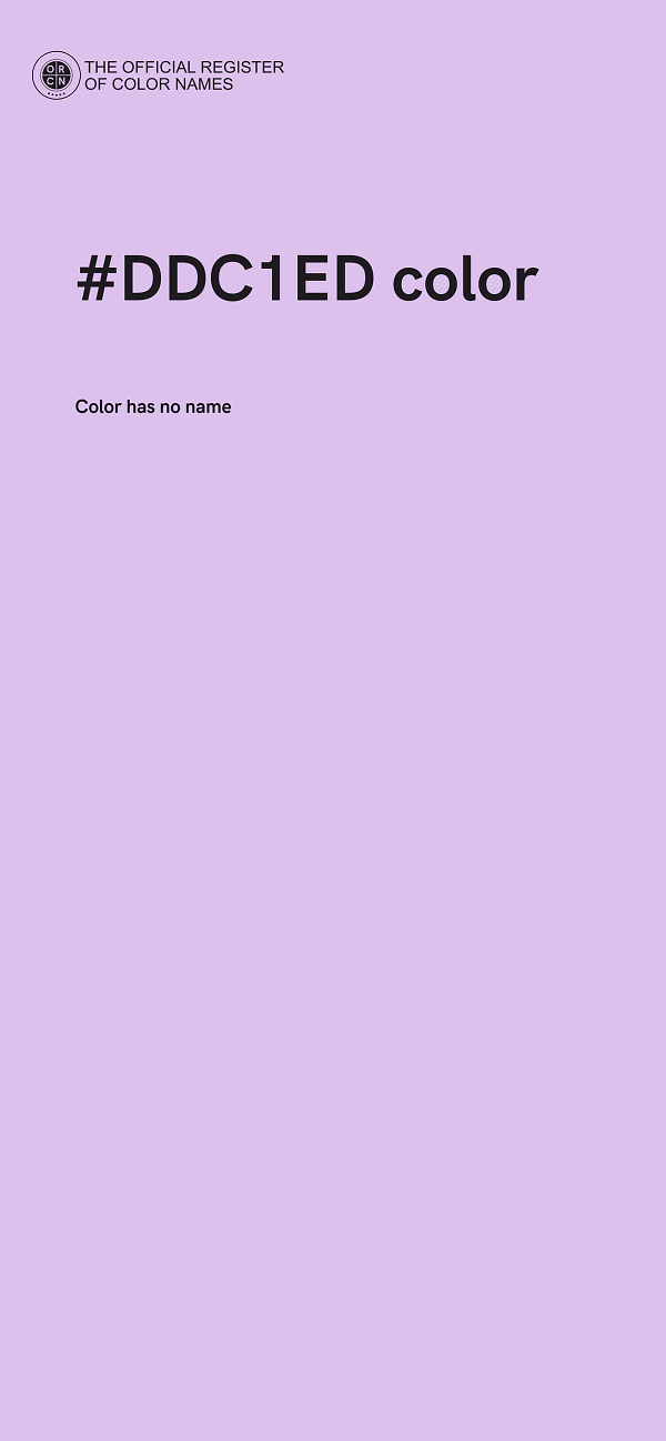 #DDC1ED color image