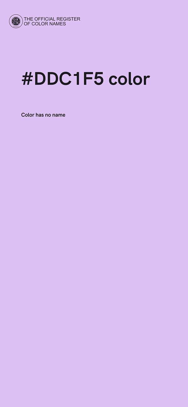 #DDC1F5 color image