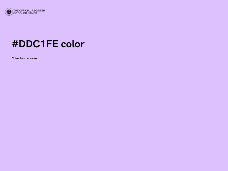 #DDC1FE color image