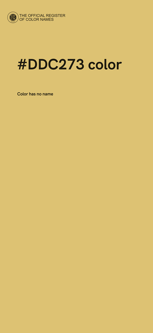 #DDC273 color image
