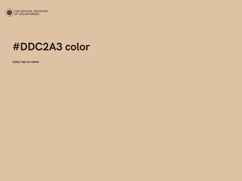 #DDC2A3 color image