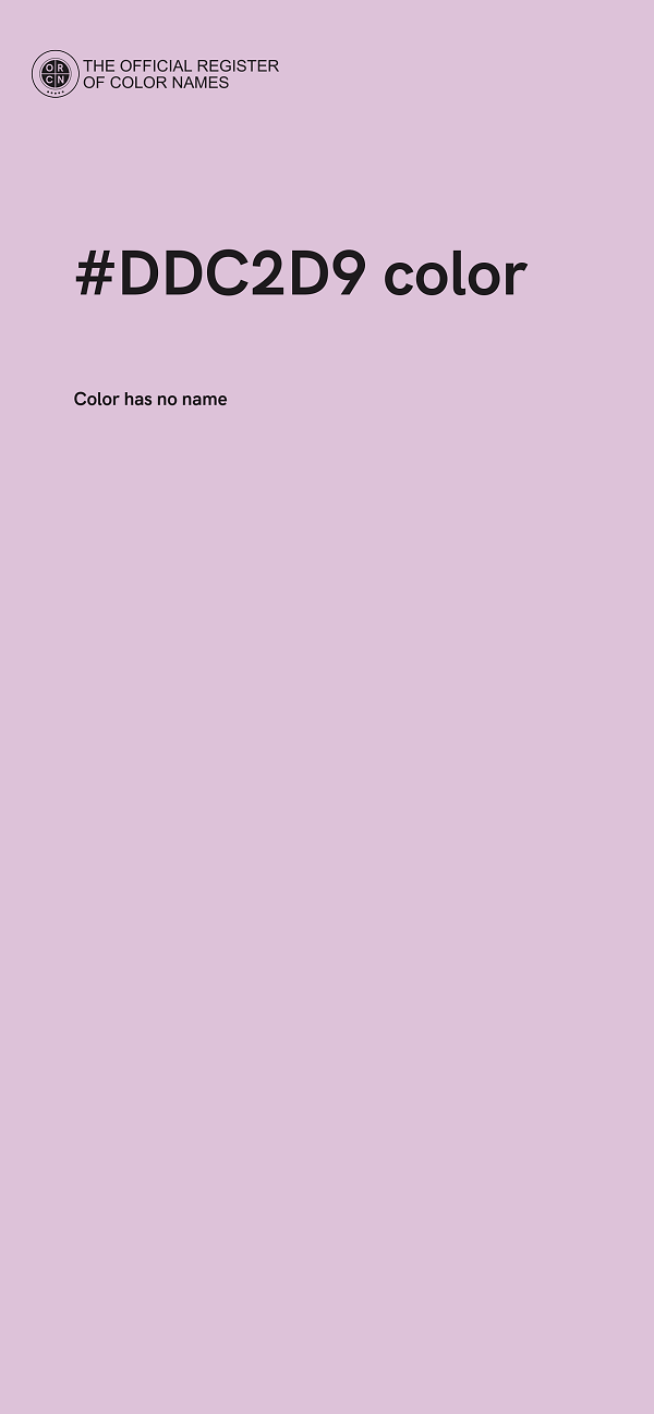 #DDC2D9 color image