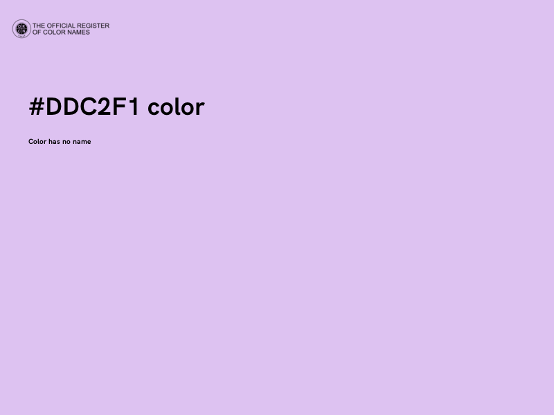 #DDC2F1 color image
