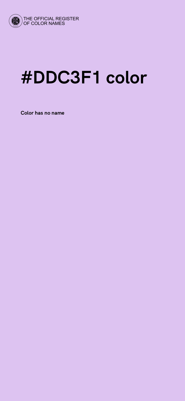 #DDC3F1 color image