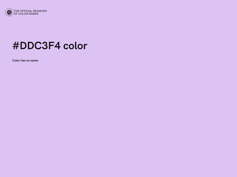 #DDC3F4 color image