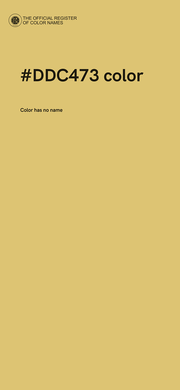 #DDC473 color image