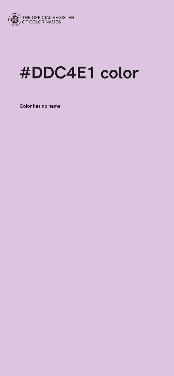 #DDC4E1 color image